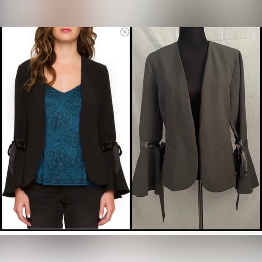 Willow and‎ Clay tie sleeve jacket in black.  Size Medium! Worn once